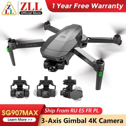 ZLL SG901 SG907 Pro GPS Dron 5G WIFI With 2-Axis Gimbal ESC 4K Camera Drone Profesional RC Quadcopter Max Distance 800m