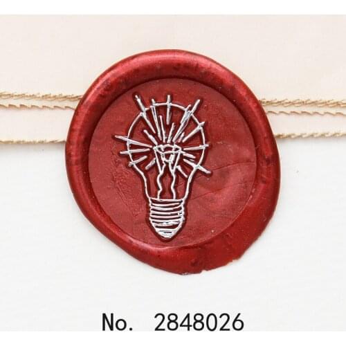 Electric bulb Wax seal stamp bird wax stamp,Party Wax Seal Stamp Kit invitation seals,gift envelop packing seal,Bulb Stamp