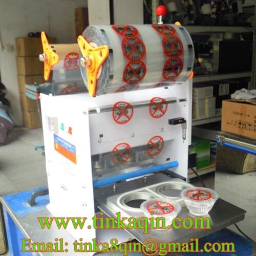 FGJ-Y1-2 Semi-automatic capping machine Jelly sealing machine plastic box tray cup Sealer Sauce cup seal Packing Machine