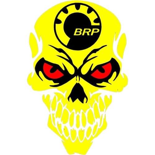 Individual BRP Skull Decal Body Vinyl Car Decorative Stickers Motorcycle Window PVC Coloful Decals