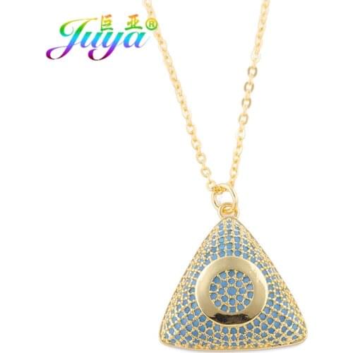 Juya 2018 New Design Luxury Jewelry Necklace Handmade Bermuda Triangle Pendant Necklace For Women Mysterious Memorial Gift