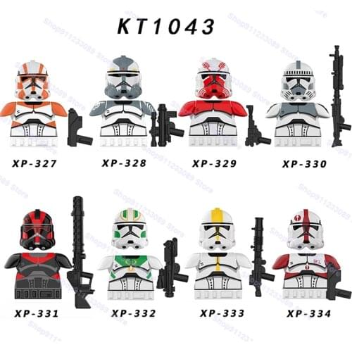 8pcs/set 332nd Clone Legion Stormtrooper The Old Republic Clone Trooper Building Blocks Bricks Star Figures Wars Toy Gift kt1043