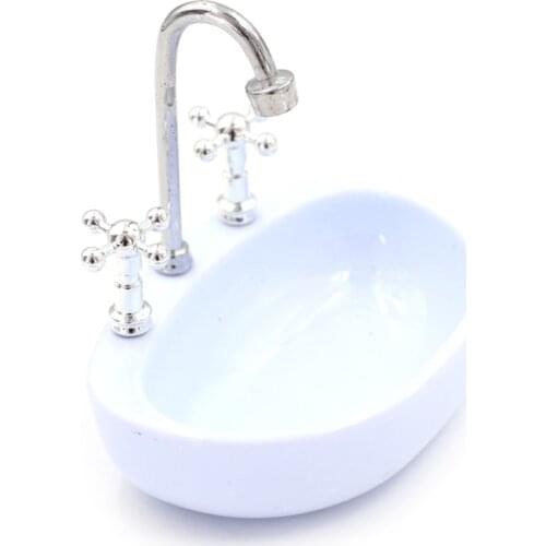 Dollhouse Furniture Mini Washbasin Bathroom Wash Devices Home Storage Decor