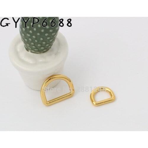 15mm 18mm 24mm inside Tone Dee D ring match buckle Cast Solid Custom manufactured Cast hardware metal gold round d-ring for bag