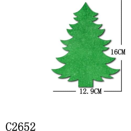 New Christmas tree Wooden Die Scrapbooking C2652 Cutting Dies Multiple Sizes