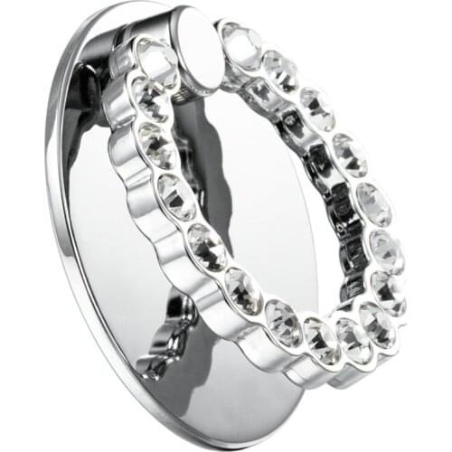 Cell Phone Ring Holder Finger Stand Kickstand with Diamond Metal Phone Grip for Phone 12 Mini 11 Pro Xs Max XR X 8 Plus Samsung