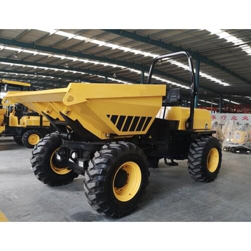 Full hydraulic 3 ton front dump truck, mortar transport on site, electric start dump truck, diesel four wheel truck on site