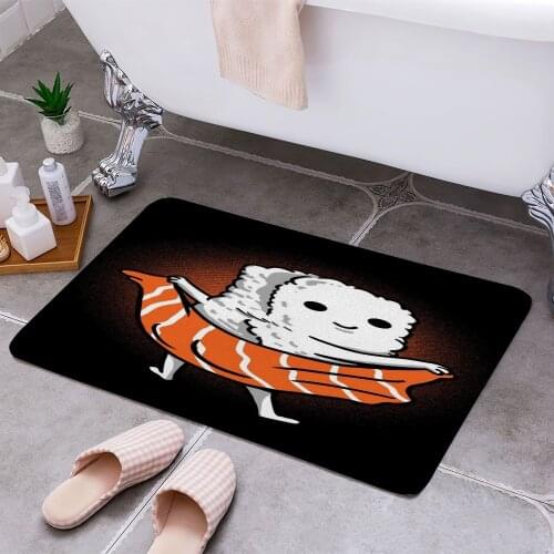 Sushi Towel 3D Print Doormats Rectangle Non-Slip DoorMat Bedroom Kitchen Entrance Print Door rugs Dropshipping