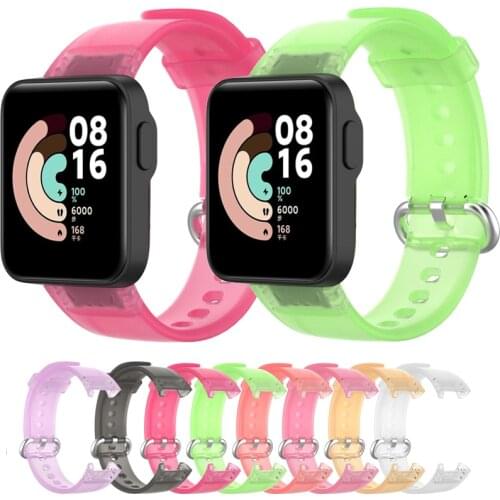 Transparent Silicone Strap For Xiaomi Mi Watch Lite Replacement Soft TPU Bracelet For Xiaomi Redmi Watch Lite Strap Correa