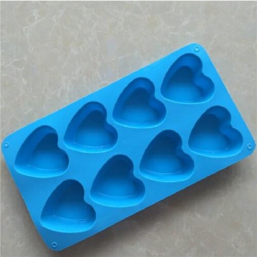 Spot wholesale 8 even love silicone cake mold XG229