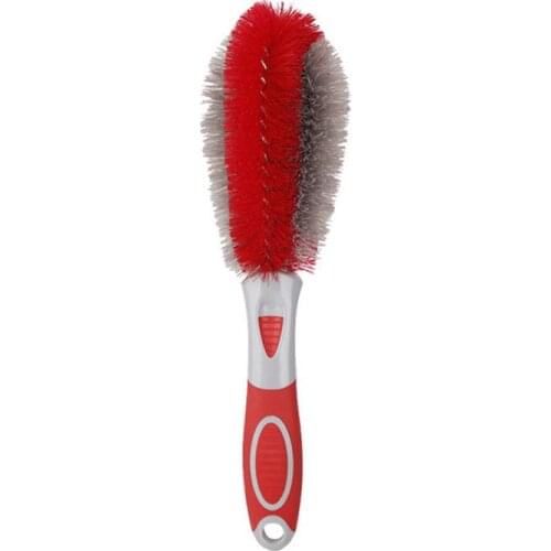 Discount!Auto Car Wheel Hub Cleaning Brush Flexible Long Handle Premium Wool Car Rim Brushes Soft Fiber Car Tire Cleaning Brush