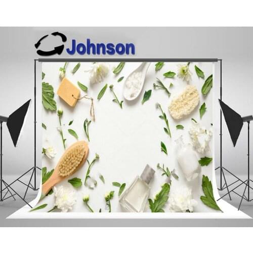 Spa Floral Flat leaves photo backdrop High quality Computer print wall backgrounds