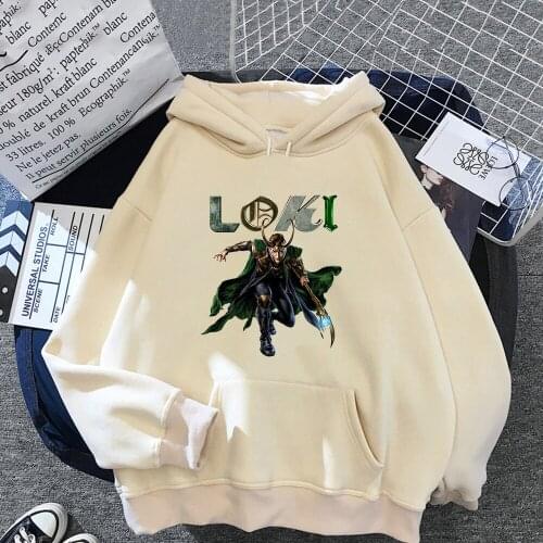 New Marvel Loki Men Hooded Sweatshirt Hoodie Pullover Casual Clothes The Avengers Super Hero Cartoon Harajuku Winter Warm Male