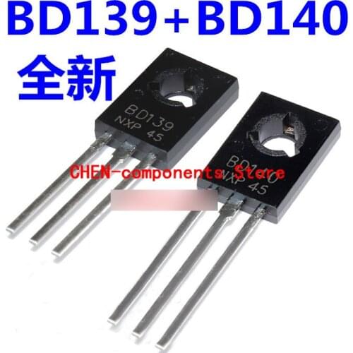 10pcs brand new BD139 BD140 TO-126 Triode