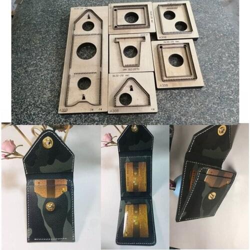 Wallet Package knife Mold DIY Craft Leather Laser Mold Handmade Leather Goods Dies Template Suitable For Die Cutting Machine