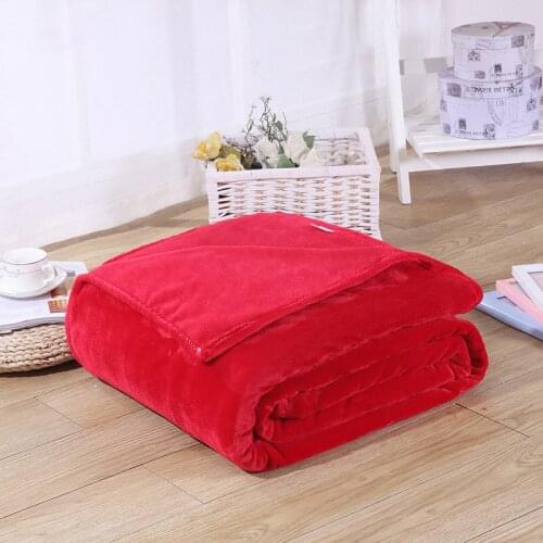 100% high quality Home textile flannel Blanket pink plaid warm soft blankets throw on Sofa/Bed/Plane Travel