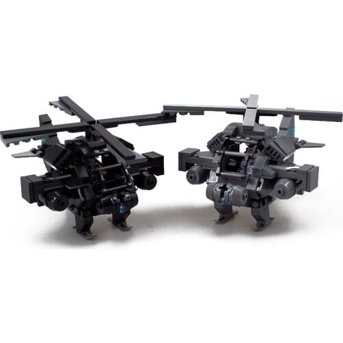 200Pcs Helicopter Building Blocks Toys For Children Military Fighter Figure Model 15cm Action Figure Assembling Bricks Kids Toy