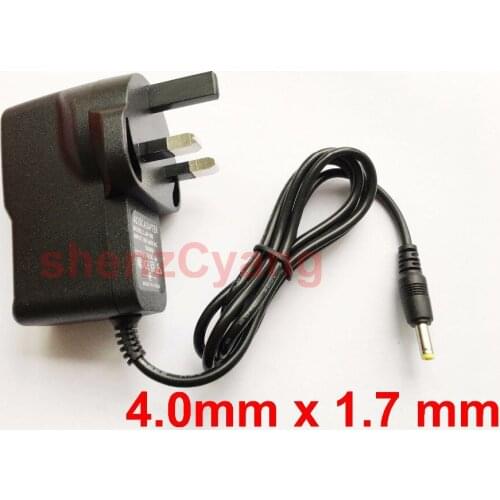50PCS 6V 1A High quality AC 100V-240V Converter Switching power adapter DC 6V 1000mA1A Supply UK Plug DC 4.0mm x 1.7mm