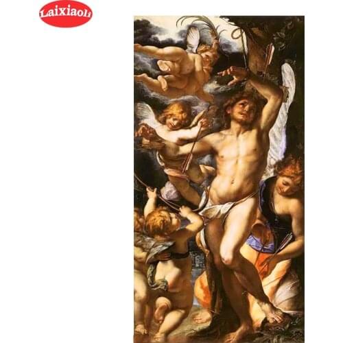 5D Diamond Famous art painting angel religious figure Embroidery Diamond Painting Full Square Mosaic Cross Stitch Handmade Gift