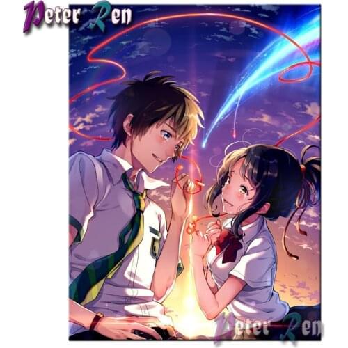 5d Diamond Painting DIY full Square\Round Rhinestone diamond Embroidery Mosaic Anime boy and girl pictures Home Decoration