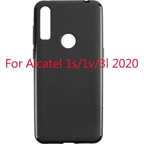 Black Case For Alcatel 1S 2020 Phone Case Silicone Soft TPU Protection On Cover For Alcatel 1V 3L 2020 Cases Funda Capa Saver