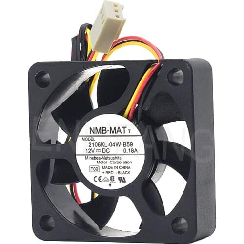 FOR NMB-MAT 2106KL-04W-B59 L00 DC 12V 0.18A 50x50x15mm Server Cooling Fan
