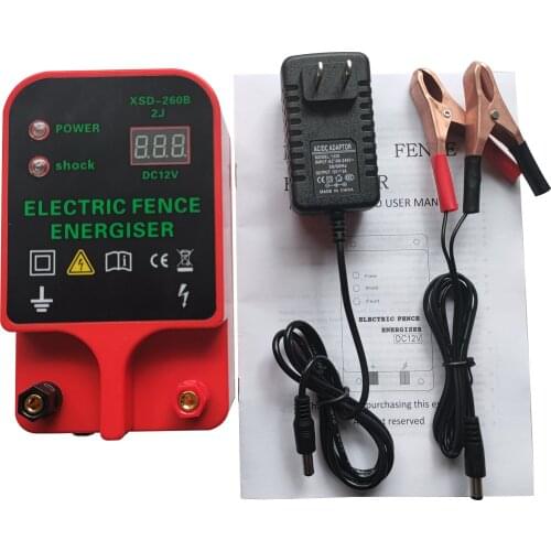 New 10KM Electric Fence Charger Controller High Voltage Pulse Sheep Horse Cattle Poultry Livestock Tool Garden Farm Tools