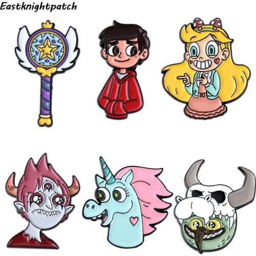 12pcs/lot E3297 Enamel Pins Cartoon Brooch Charming Cute Brooches Badge for Clothing Dress Kids Pin