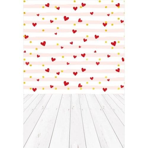 HUAYI Photography Backdrop Valentine Gold Love Hearts Photo Background Studio Portraits Child Photobooth Backdorps GN-098XT-5646