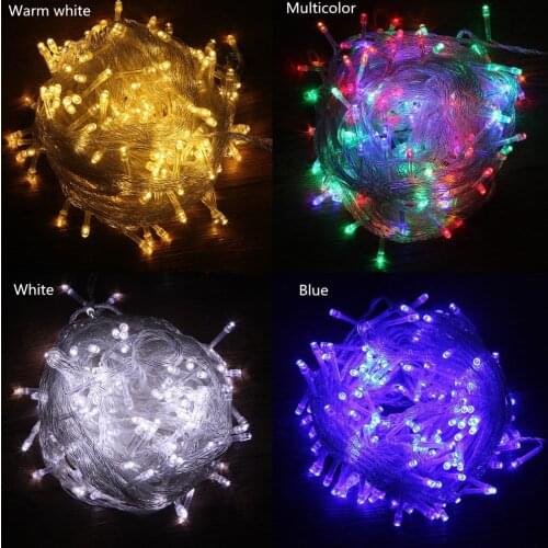Xmas Outdoor Christmas Lights Led String Lights 100M 10M 5M Luces Decoracion Fairy Light Holiday Lights Lighting Tree Garland