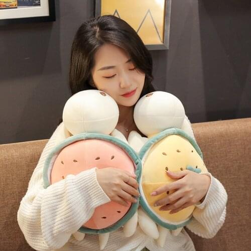 40/50/60CM Cute colored turtle filled animal plush toys, sleeping pillows for boys and girls, birthday gifts