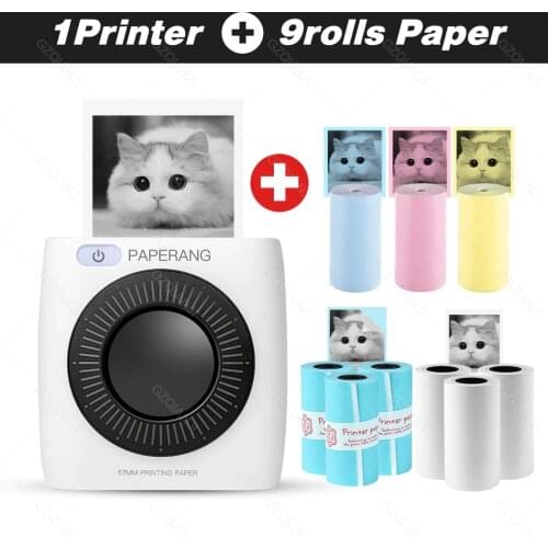 PAPERANG P2 Pocket Mini Photo Bluetooth Printer Phone 300dpi Wireless Connection Thermal Label Printer Original Thermal Paper