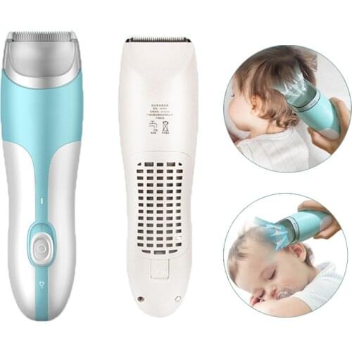 Baby Hair Clippers Automatic Gather Hair Trimmer Adult Kids Hair Cutting Machine Mute Waterproof Children Sleep Haircut Set