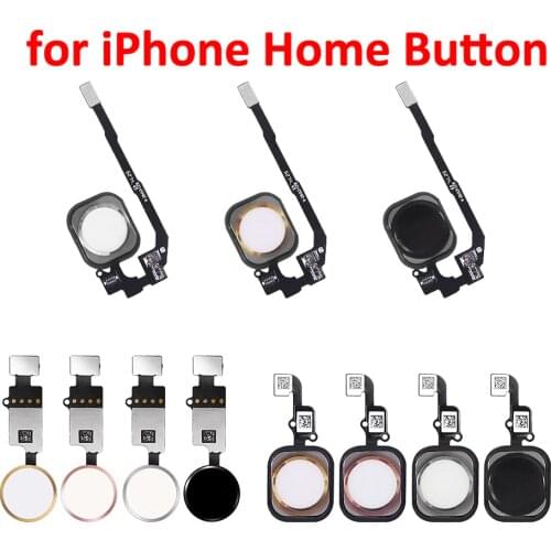 Aokin for iPhone 5 5C 5S 6 6Plus 6s plus 7 7Plus Home Button with Flex Cable Assembly Replacement Mobile Phone Parts
