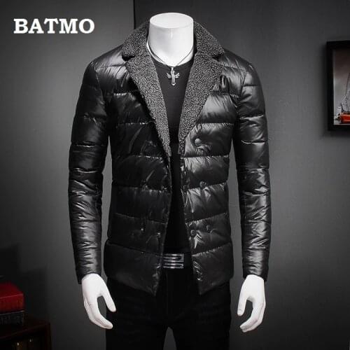 Batmo 2020 new arrival winter high quality 90% white duck down black jackets men,mens winter warm coat,plus-size M-5XL 2788