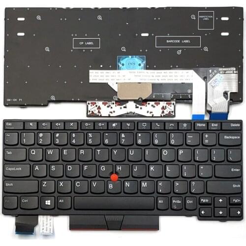 New For Lenovo Thinkpad X13 Type 20T2 20T3 20UF 20UG X13 Yoga Gen 1 Laptop Keyboard US Black Without Backlit