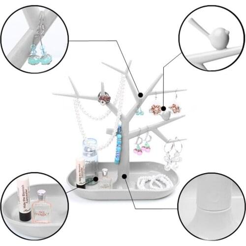 Necklace Earring Jewelry Tree Stand Display Organizer Showing Rack