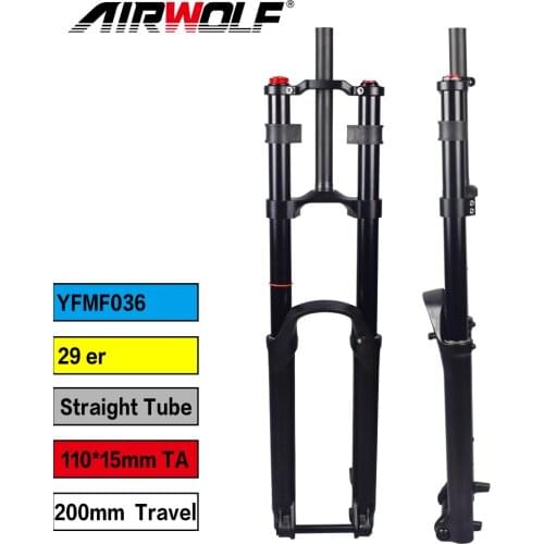 Boost Mtb Fork Suspension 29er Bicycle Fork Stragiht Tube 110*15mm Disc Rotor 160mm Free Shipping U.S Mountain Bike Front Fork