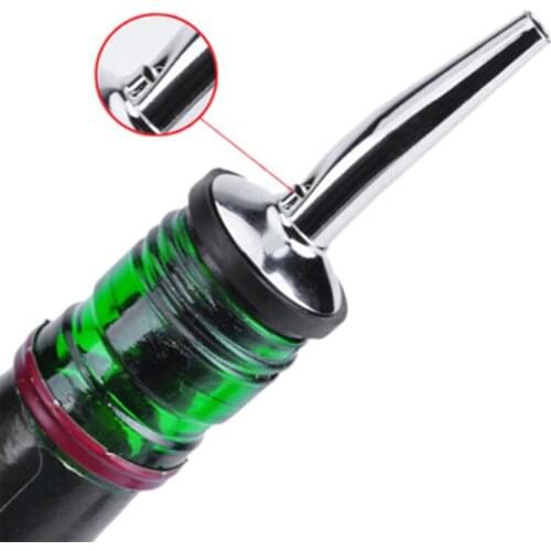 6Pcs Stainless Steel Wine Bottle Stopper Hot-sale Bar Supplies Bottle Spout Pourer WALK KNOW
