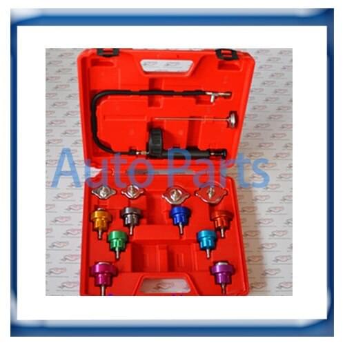 Car A/C Universal Aluminum radiator pressure test device set14 pcs for all cars model