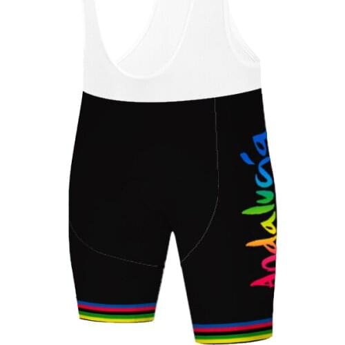 Andalucia Bretele Feminino Bermuda Masculina Pantalones Cortos Cyclisme Culotte Cuissard Velo Homme Culote Ciclismo Hombre Gel