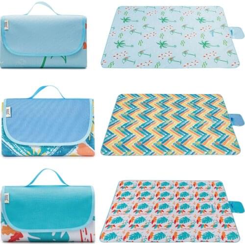 Waterproof Folding Picnic Mat Moisture-proof Blanket Oxford Fitness Mat Outdoor Camping Hiking Beach Mat Camping Accessories