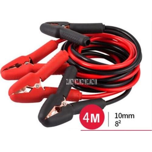 High Quality Portable 4m Bold Pure Copper Wire Fast Quick Speed Car Battery Line Wire Cable Connection Alligator Clip Hot Sale
