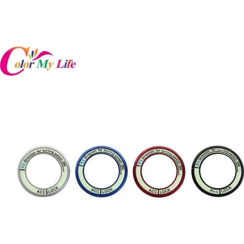 1 Piece Car Ignition Switch Trim Key Switch Decoration Ring for Hyundai Solaris Verna Sonata Elantra for KIA RIO K2 K3