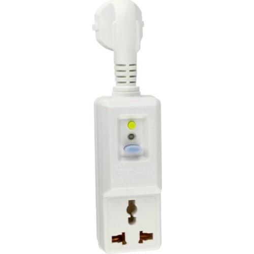 1pc EU Plug 16A 220V 240V GFCI Leakage Protection Safety RCD Socket Adaptor Home Circuit Breaker Cutout Power Trip Switch