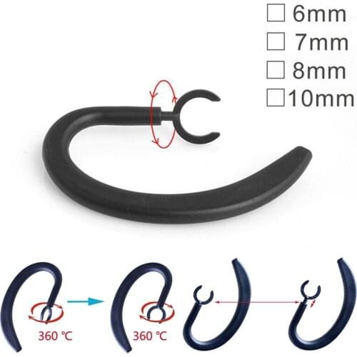 2019 NEW 1 Pair Rubber Rotary Retractable Earhook Earloop For Bluetooth Earphone Headset