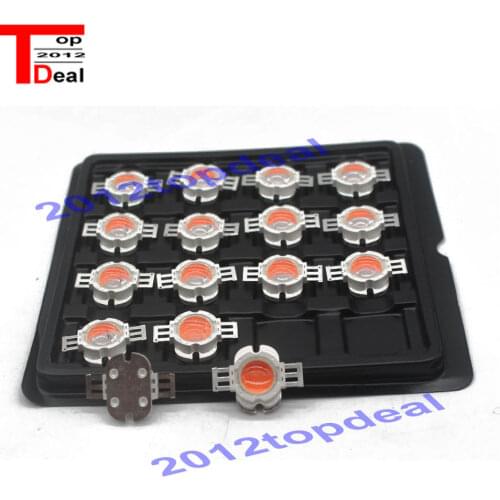 6pcs 10W High Power Full spectrum 380-840nm LED +90 degree Len for plant grow