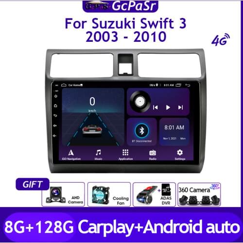 Car Radio Video Player For Suzuki Swift 3 2003 2004 2005 2006 2007 2008 2009 2010 Android 10 Navigation gps dvd accessories