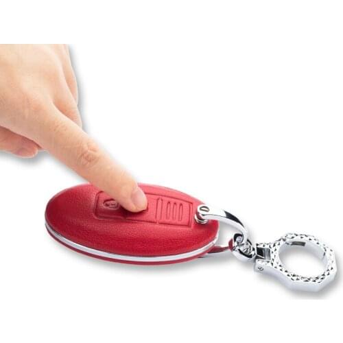 Car Leather Key Case Holder For Nissan Qashqai J10 J11 X-Trail T31 T32 Tiida Pathfinder Murano Note Juke For Infiniti QX EX FX35