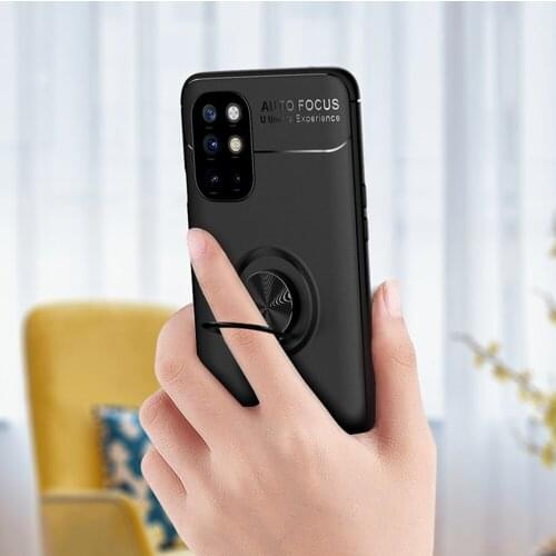 For OnePlus 8T Case Luxury Ring Back Cover Soft ShockProof Silicone Case For OnePlus 8T 8 T OnePlus8T Phone Cases